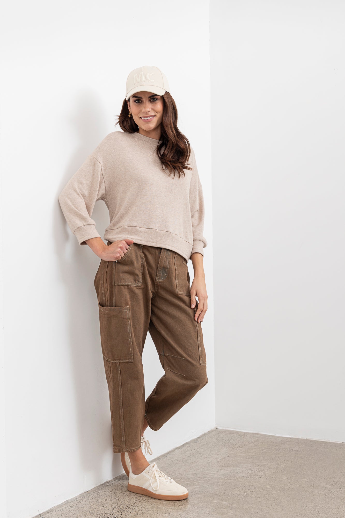 Moss Bailey Barrel jean - brown wash