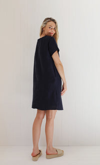 Maison Dress  Navy