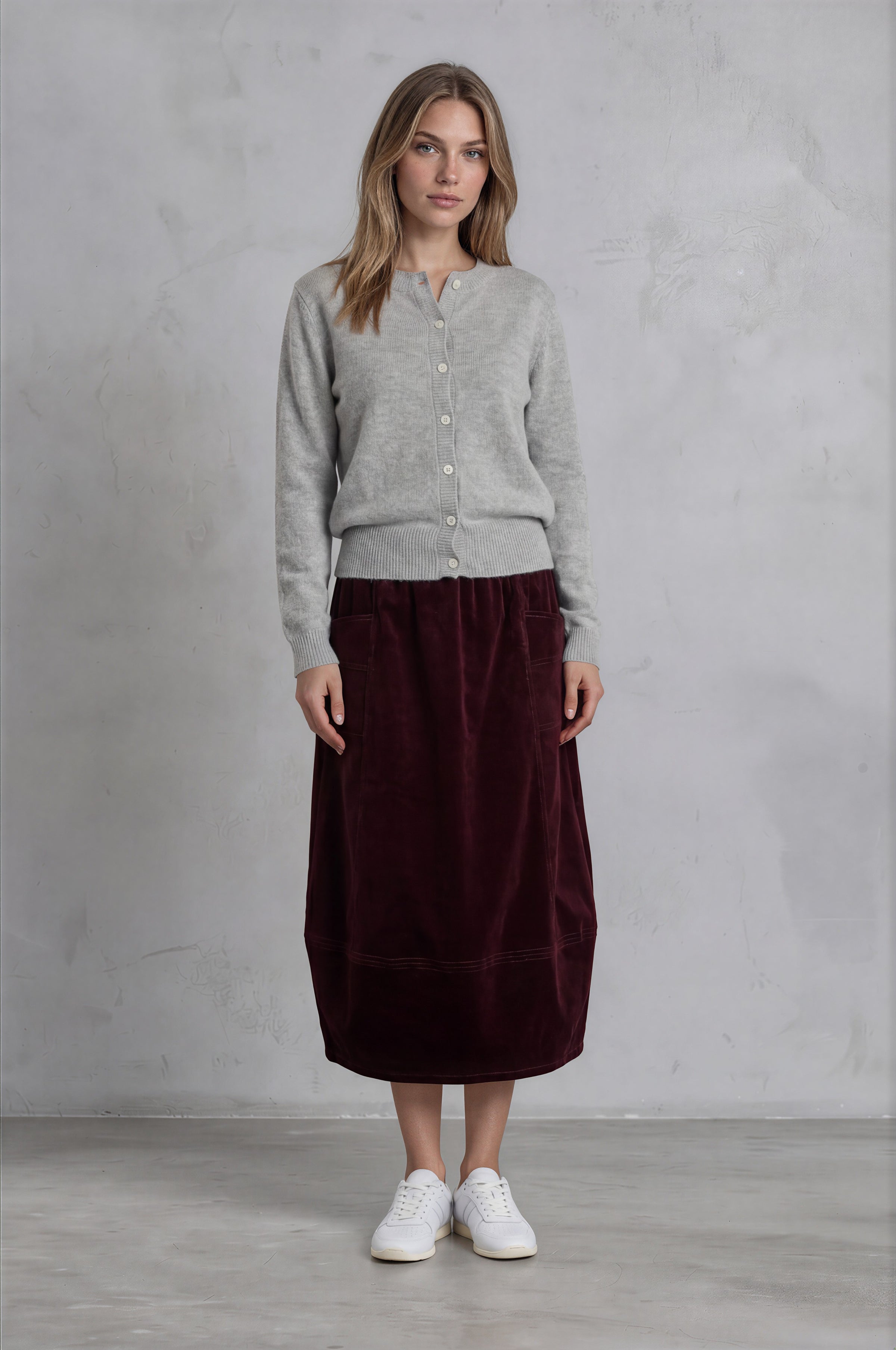 Sophia Longsleeve Cardigan Grey