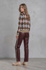 Tilly Cardigan  - argyle
