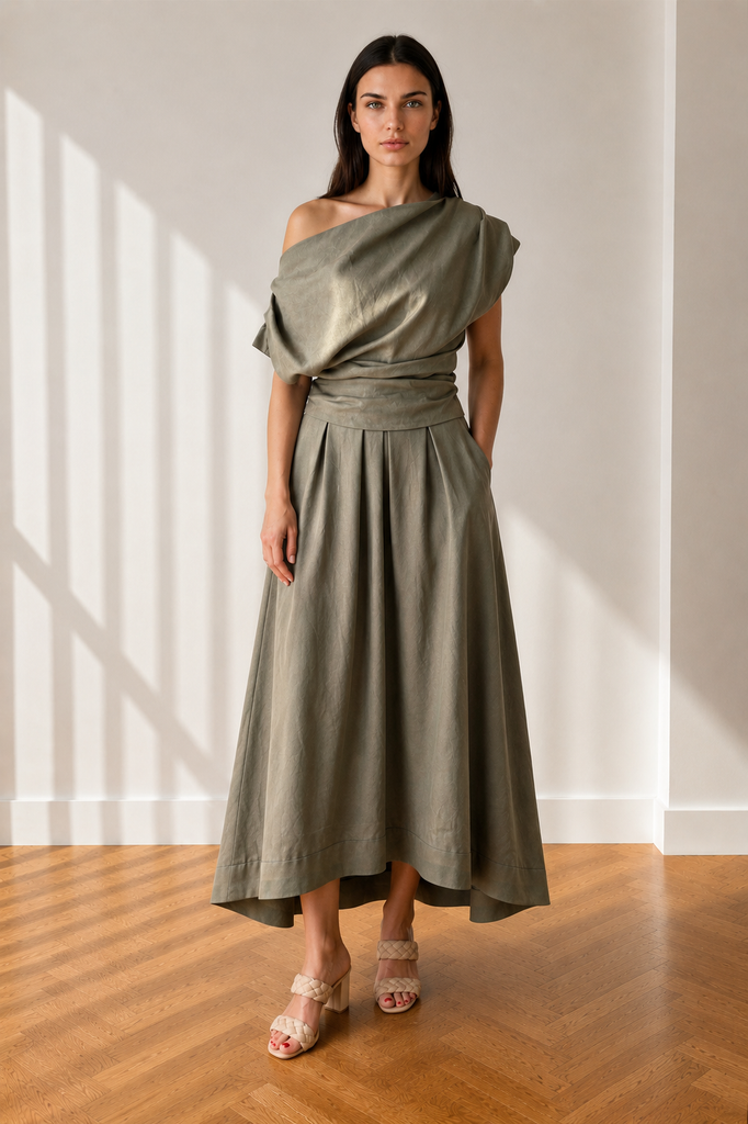 ANNA SKIRT KHAKI