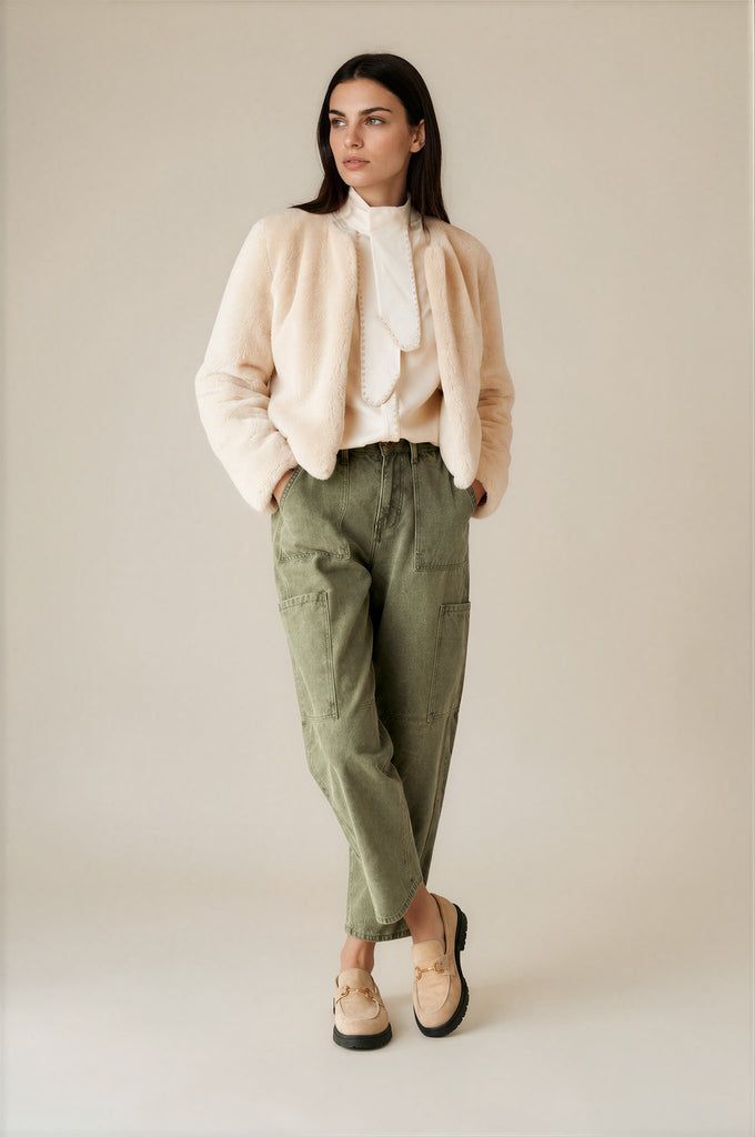 Bailey Barrel jean - Khaki