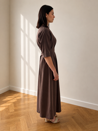 CHICA DRESS HAZELNUT