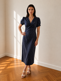 CLAUDIA DRESS MIDNIGHT SPOT