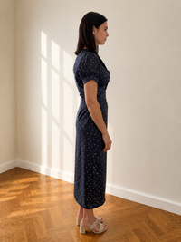 CLAUDIA DRESS MIDNIGHT SPOT