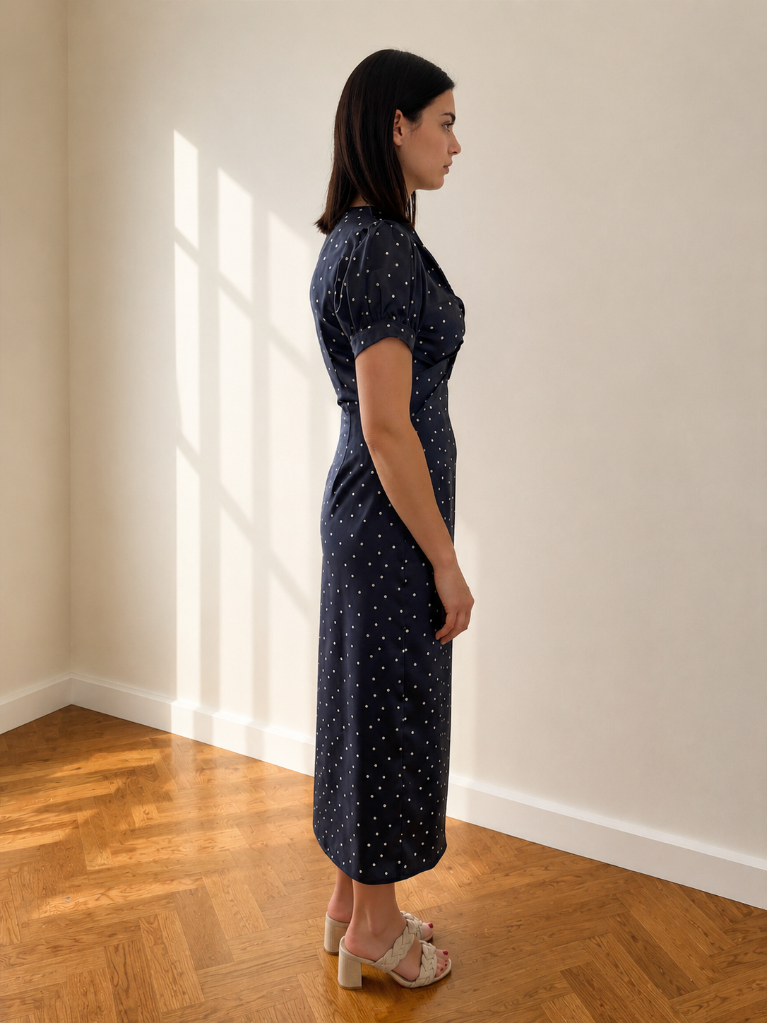 CLAUDIA DRESS MIDNIGHT SPOT