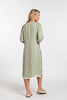 Cocoon Dress - Green stripe