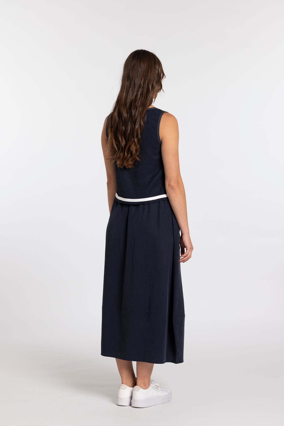 Collet Top - Navy