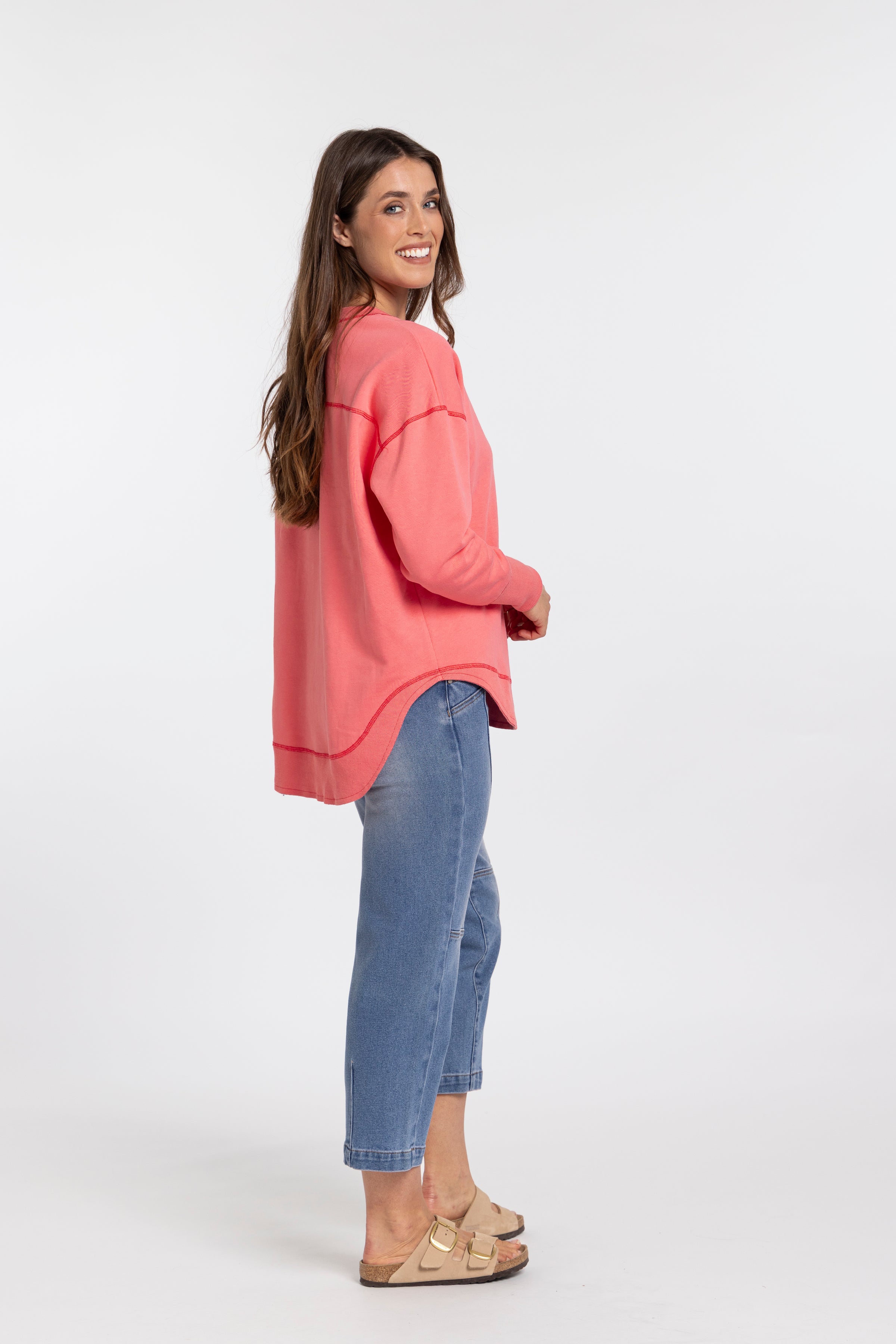 Ena sweat - Raspberry pink