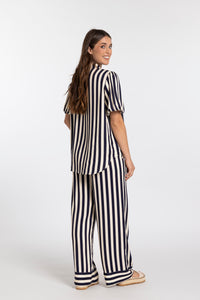 Summer Sienna Pant - navy stripe