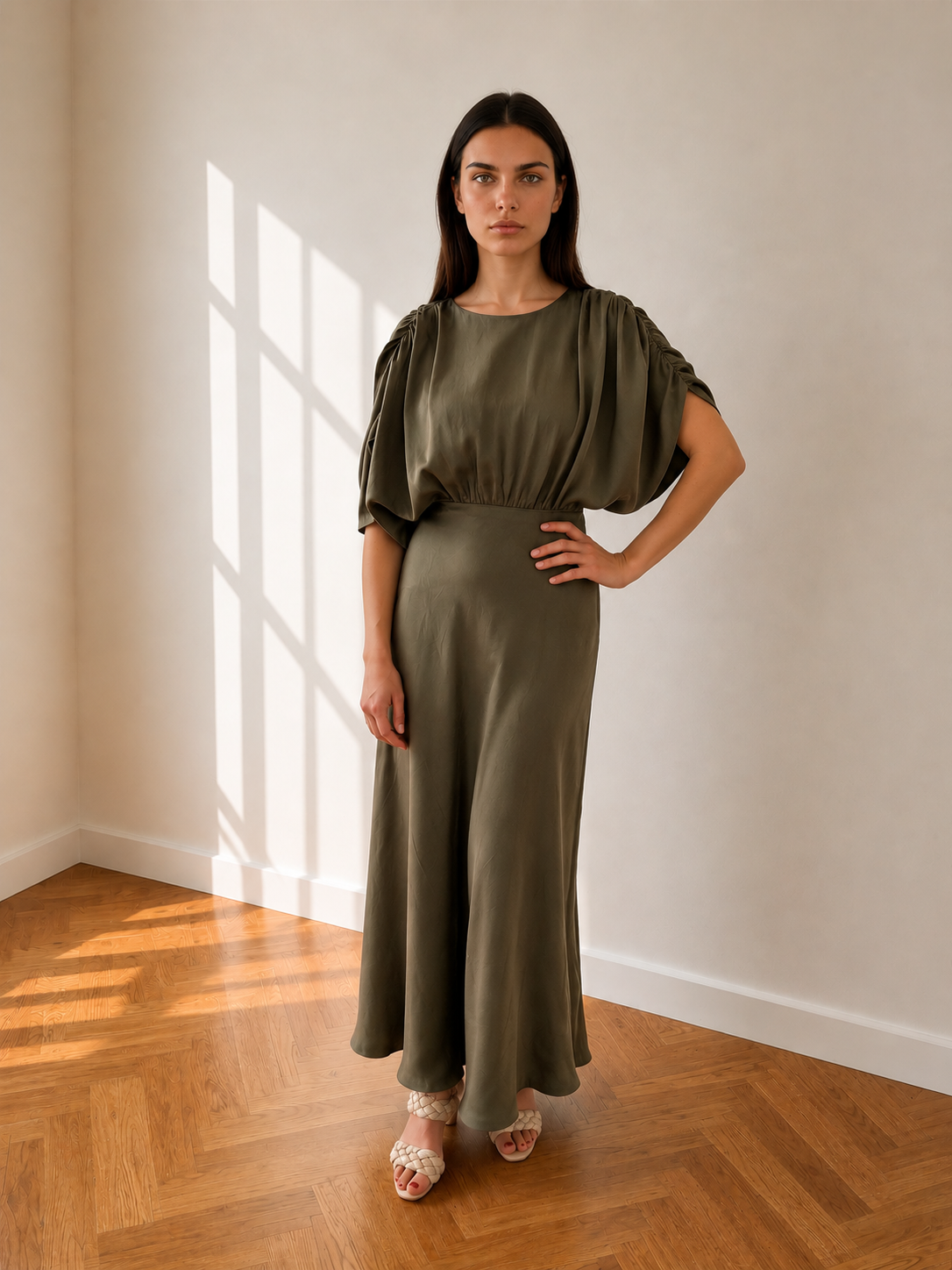 GEORGIA DRESS OLIVE