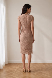 HARRIET DRESS MOCHA BLUSH
