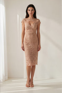 HARRIET DRESS MOCHA BLUSH
