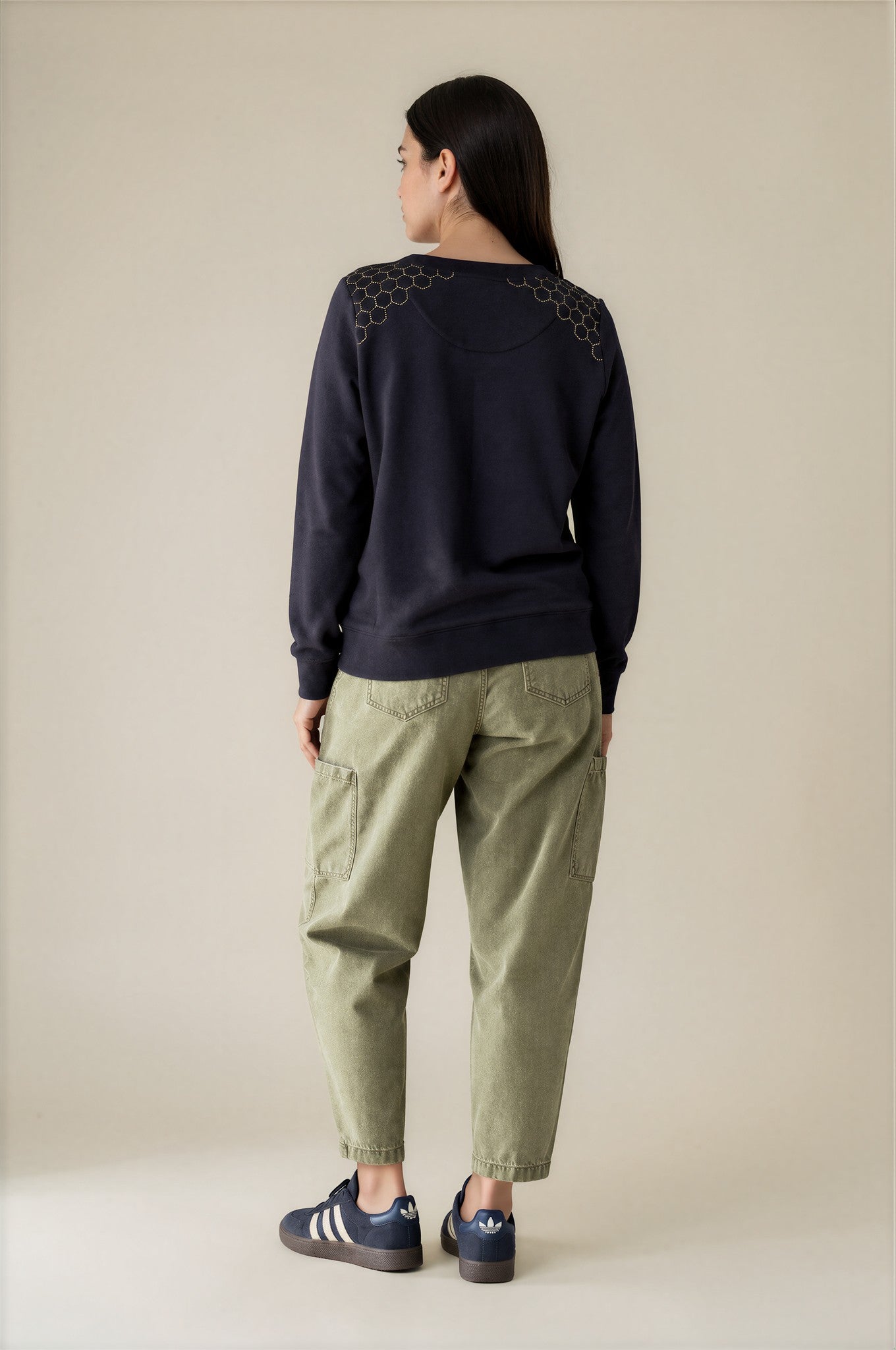 MOSS Honeycomb sweat - Navy