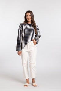 Oversized sweat - stripe