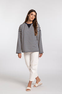 Oversized sweat - stripe