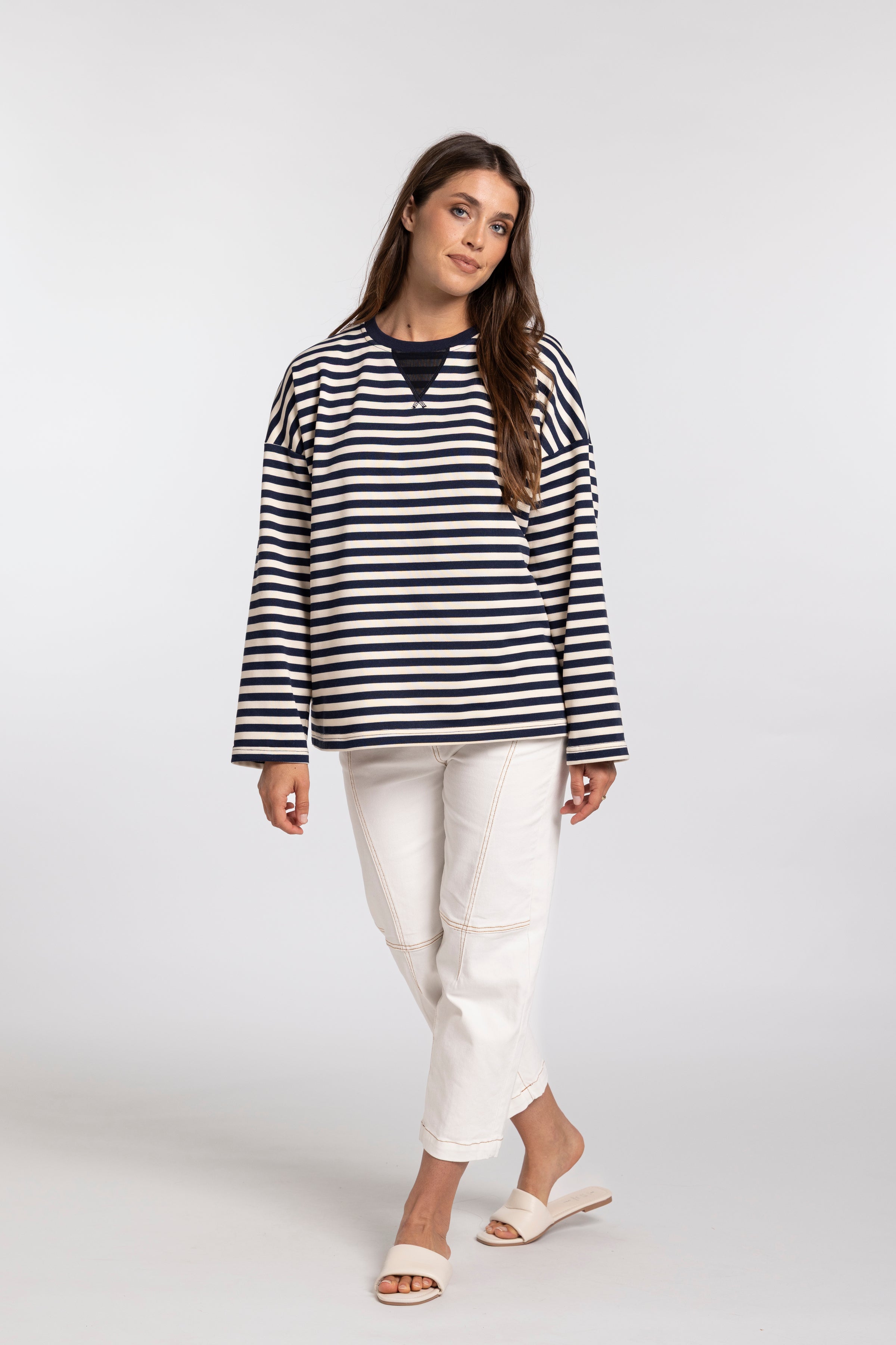Oversized sweat - stripe