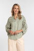 Bronte Shirt - Green Stripe