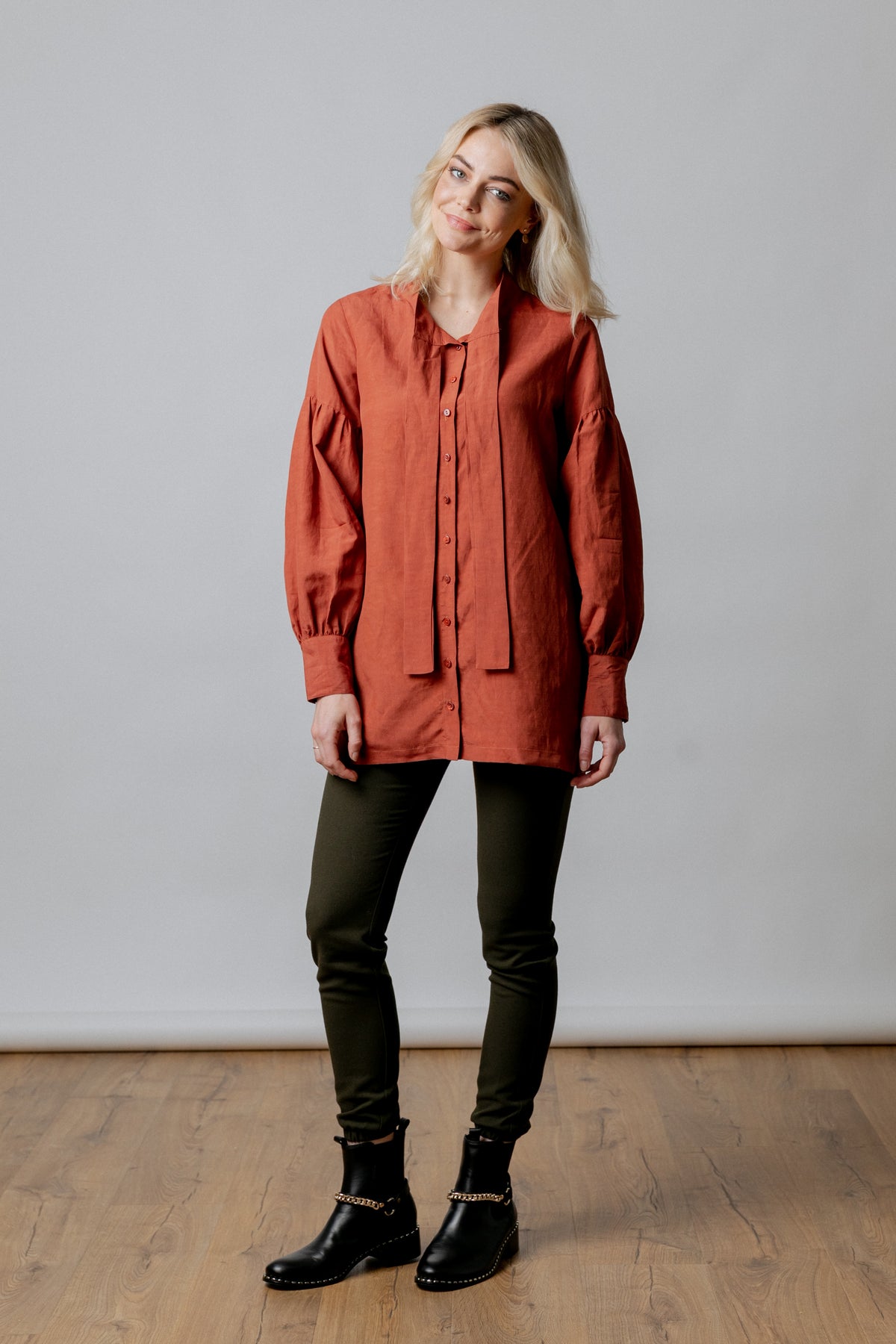 LOCHEIL BLOUSE BRICK