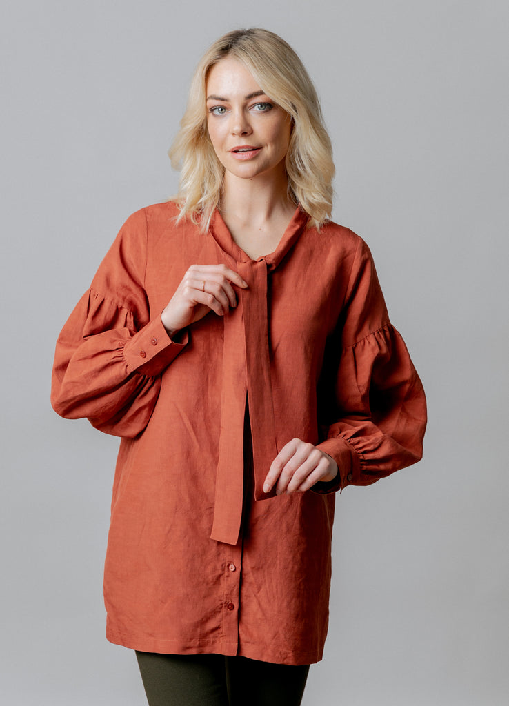 Locheil Blouse - Brick